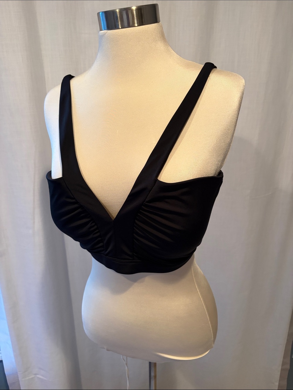 Boden Black V-Neck Bikini Top